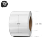 Clear Thermal Labels Vinyl 2 × 3 Inch & 2 × 2 Inch Bundled