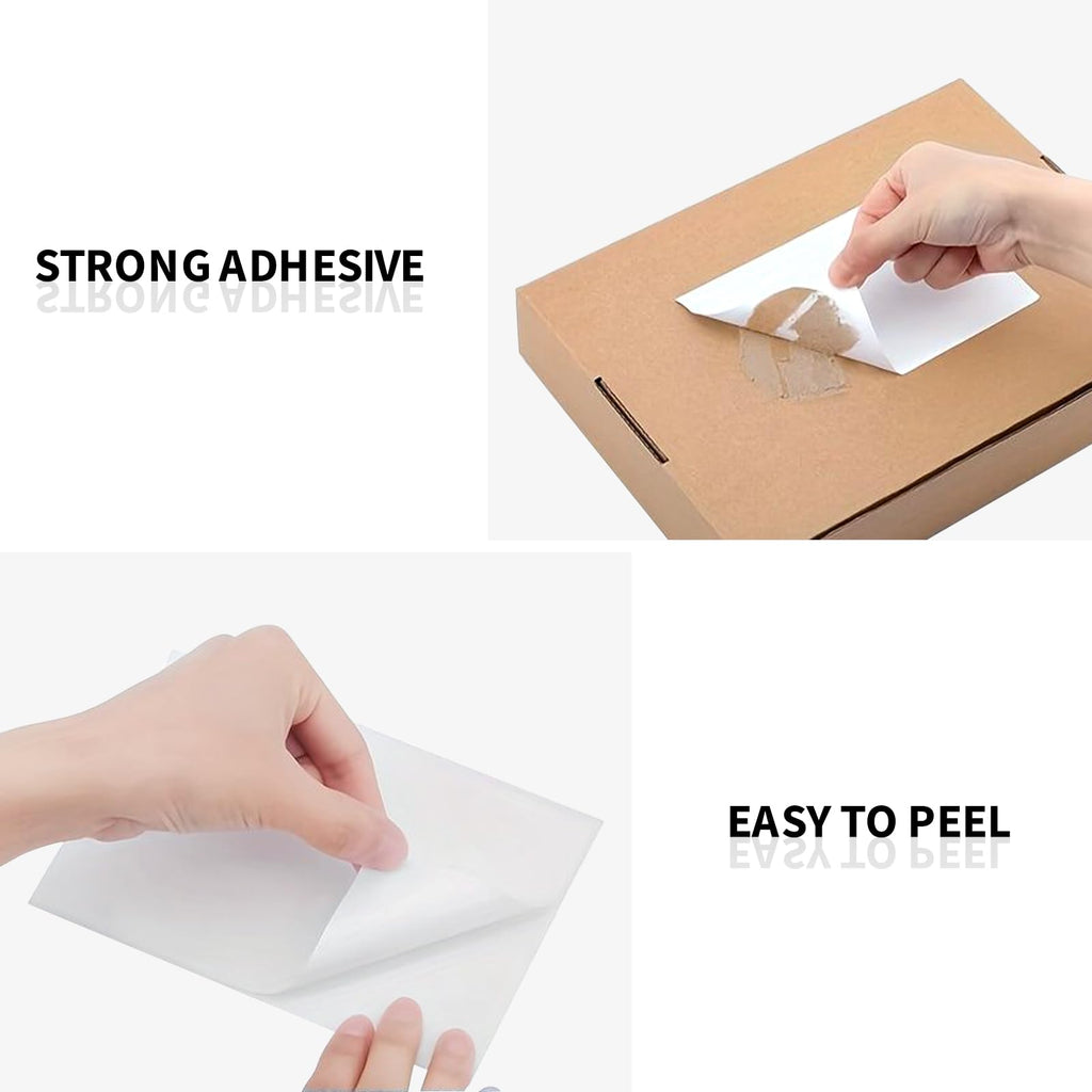 JADENS 6 Rolls Thermal Label Paper, 4×6'' Compatible with C10 white-6Rolls 4x6 inches