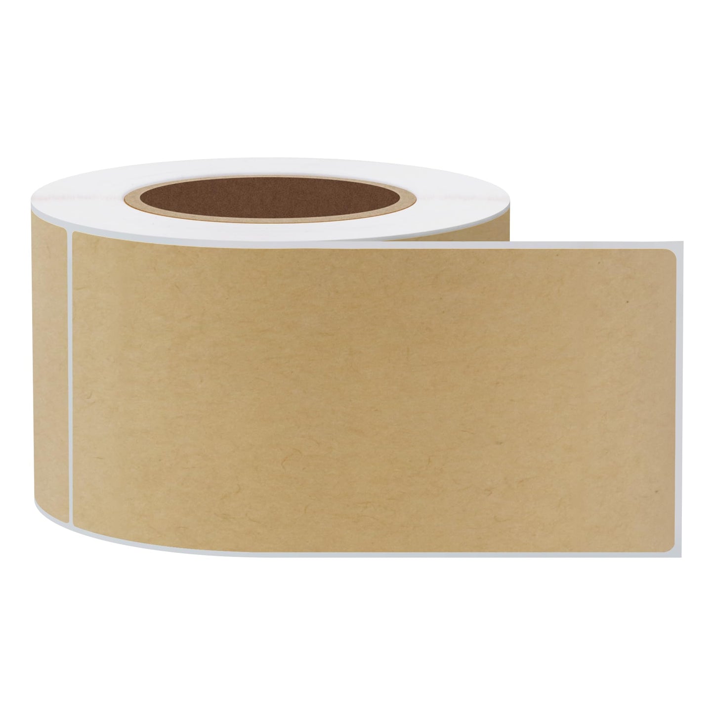 Hybsk 2x4 inch Rectangle Kraft Paper Stickers Packaging Sealing Total 200 Labels Per Roll