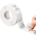Set of 1000 all-purpose round scratch-off sticker labels by Leinuosen, featuring easy-to-scratch surface for versatile labeling.