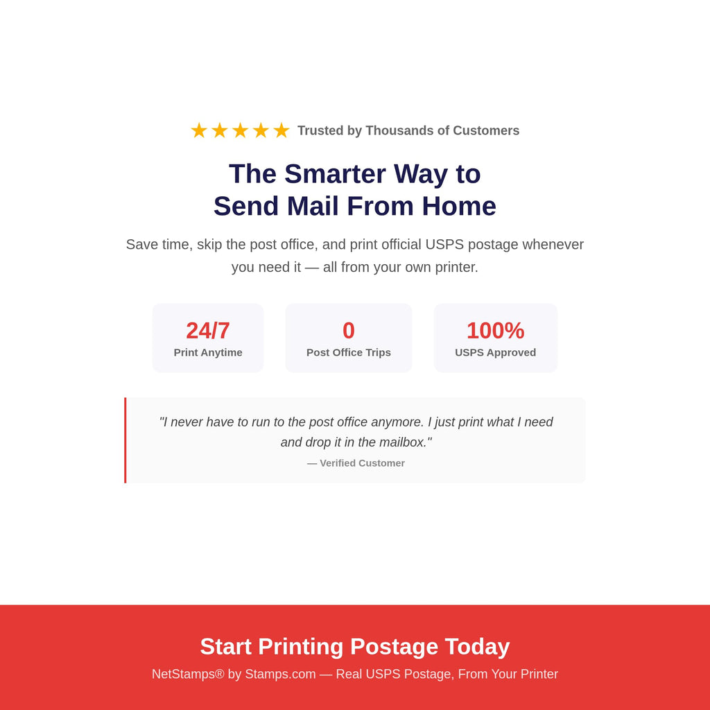NetStamps Printable Postage Stamps, Hawksbill Turtle, 50 Sheets