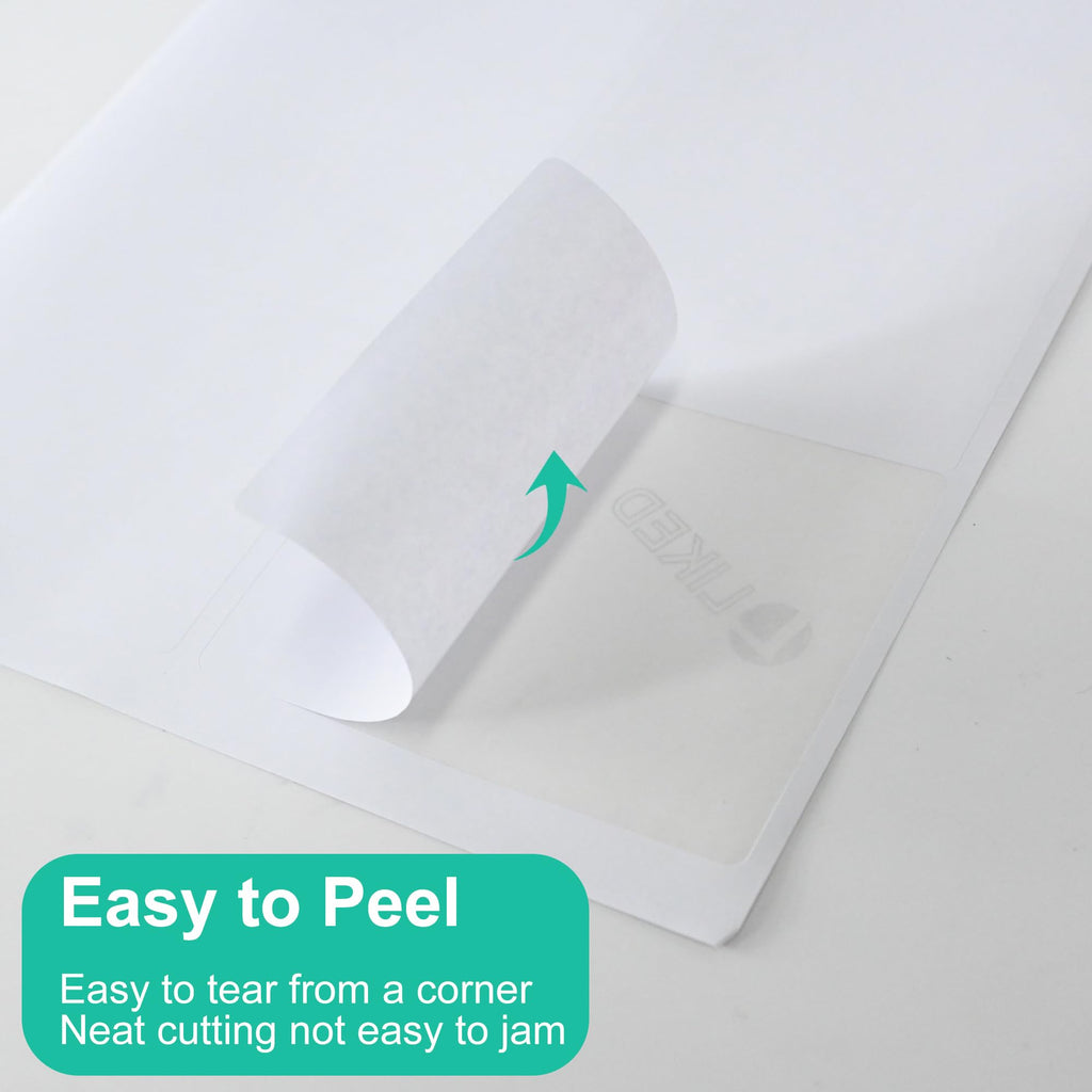L LIKED 3-1/3"x4 Printable Matte Sticker Labels 600 Labels 100 Sheets