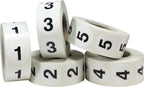 Color-coding labels with numbers 1-5 in a bulk pack , 3/4 inch size, 500 per roll, 2,500 total stickers.
