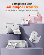 4x2 Direct Thermal Labels+2 Inch Round Thermal Labels