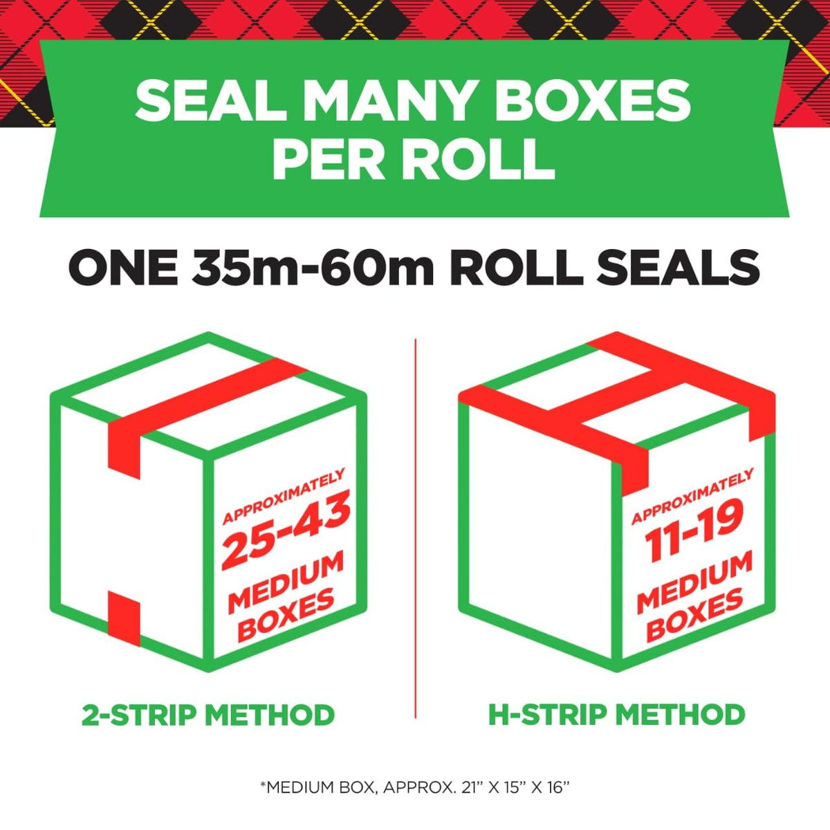 Scotch Tough Grip Moving Tape Refill, 1.88 in x 43.7 yd, 6 Rolls