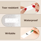 White Rectangle Labels 3" x 1" Color Coding Stickers Roll 1000 Pcs White
