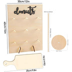 6 Pack Donut Stand Set with 2 Donut Walls, 2 Holders and 2 Boards
