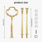 3 Tier Little Crown Tiered Tray Hardware Kit, Gold Cake Stand Hardware