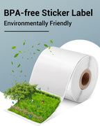 Phomemo 1.57"x1.18"(40x30mm) Label, 6 Rolls M110/M100/M150/M250/M220 Thermal Paper - Multi-Purpose Square Self-Adhesive Label, 230 Labels/Roll, Black on White (Pack of 2)