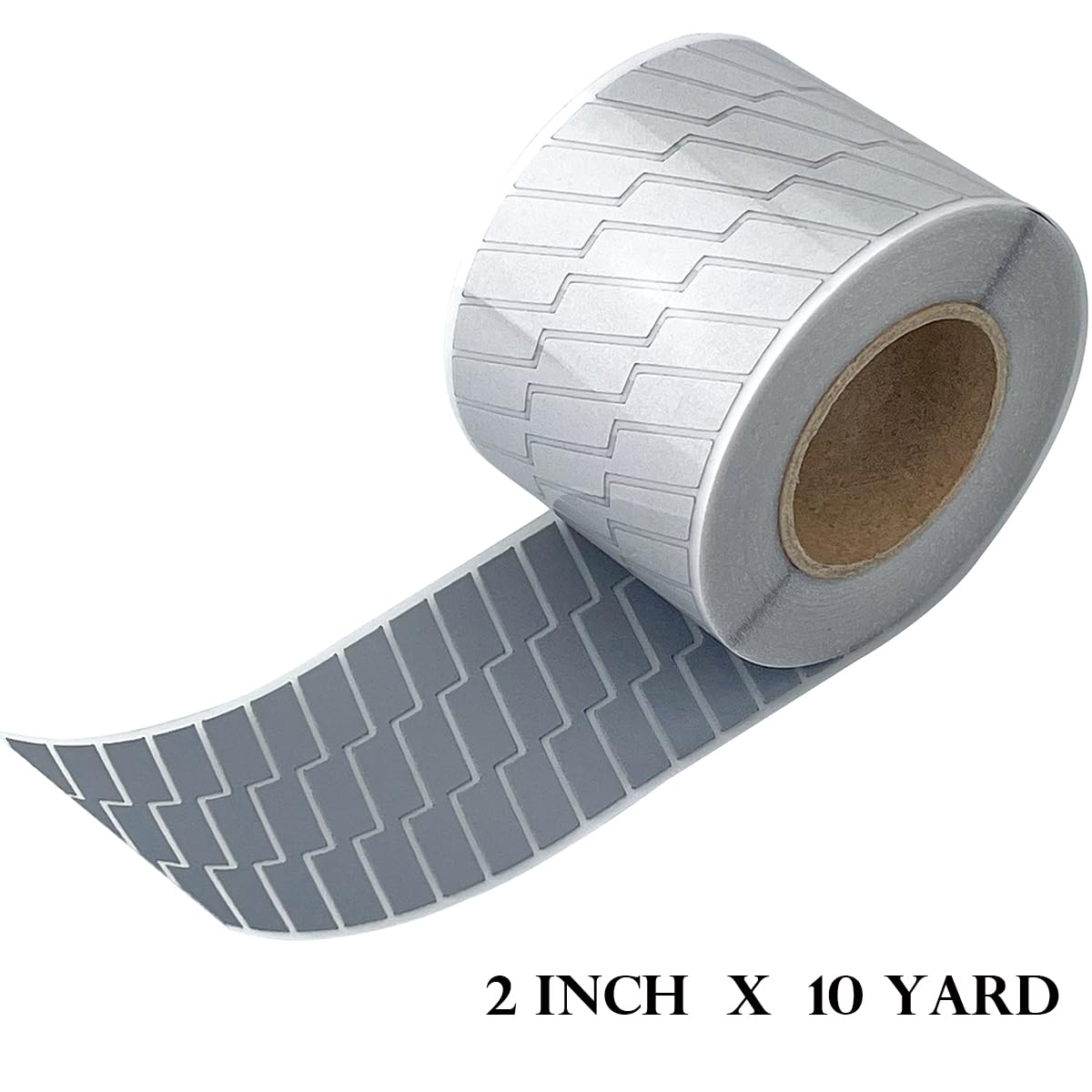 High Visibility Silver Reflective Heat Transfer Vinyl Iron On Tape for Clothing Striped-2# (2 Inch x 10 Yard)