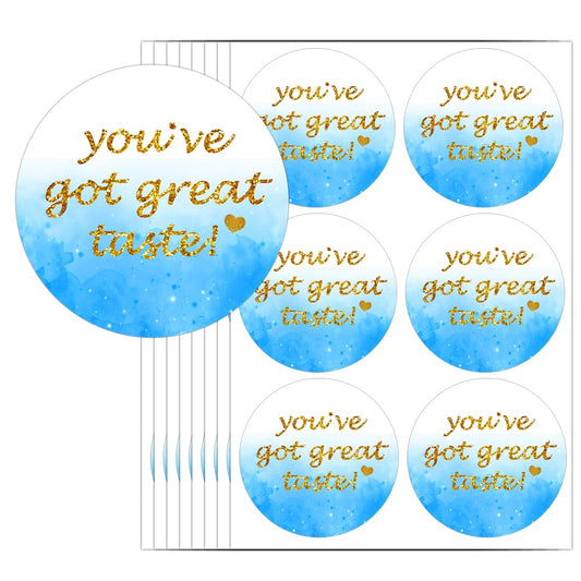 You've Got Great Taste Sticker,2 Inch Business Thank You Stickers,Shipping Stickers,Small Business Labels,240 Pcs
