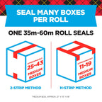 Scotch Heavy Duty Shipping Packaging Tape 3850, Clear, 1.88 in x 54.6 yd (48 mm x 50 m), 12 Pack (12 Rolls), 3.0 Mil Box Sealing Tape 12 Rolls