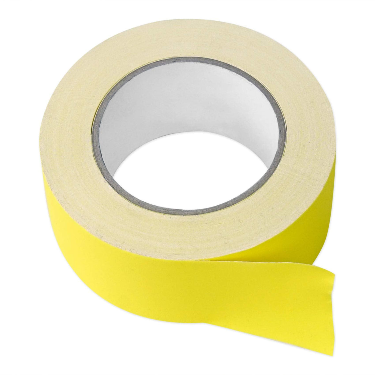 Rockville Rock Gaff Yellow 2in x 100ft Gaffers Tape, Natural Rubber Adhesive, Residue-Free, Non-Reflective, for Pro Audio and Stage Cable Management