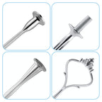 3 Tier Cake Stand Hardware Tiered Tray Hardware, 6 Sets Cake Stand Fittings Hardware for Cake Stand Mold, Silver Crown, Decoration Accessories for Wedding Family Banquet