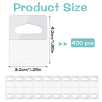 400 Pcs Hang Tags Slot Hole Hang Tabs Self-Adhesive Hanging Tabs 400