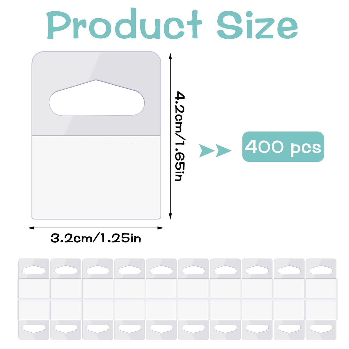 400 Pcs Hang Tags Slot Hole Hang Tabs Self-Adhesive Hanging Tabs 400