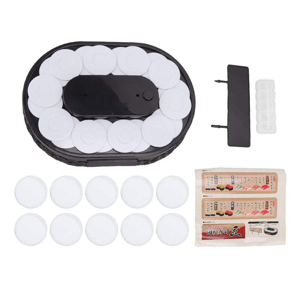 Srliya Sushi Machine Automatic Rotating Table Display Stand Swing Tray Turntable for Sushi Dessert Cupcake (Sushi)