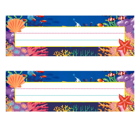 Name Plates Stickers Desk Name Tag Labels, 36 Pcs Adhesive Kindergarten Primary Classroom Bulletin Board Stickers Labels for Back to Student Kids School Supplies,Party Decoration.