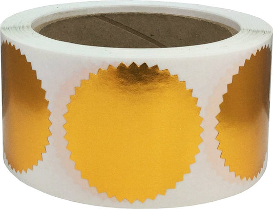 Metallic Bronze Envelope Seals Starburst Color Coding Labels Certificate Award Stickers 2 Inch Round Circle Dots 500 Total Adhesive Stickers On A Roll Metallic Bronze
