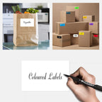 EVQ White Rectangle Sticker 3 x 5 Inch Vinyl Label Roll 200 PCS