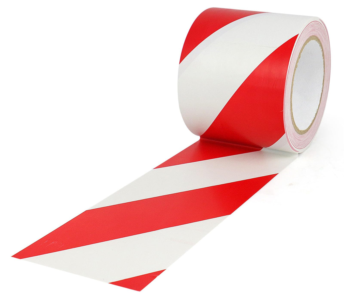 BOMEI PACK Floor Marking Tape 4 Inch x 108FT Red & White Warning Safety Stripe Tape for Walls, Floors, Pipes, Warterproof Caution Tape Ideal for Marking Hazardous Areas, Equipment