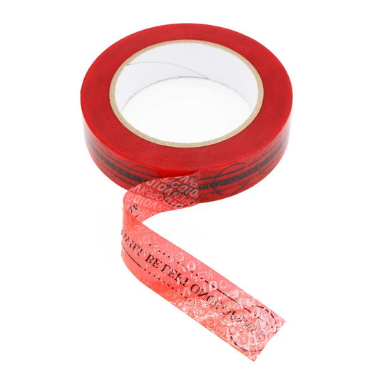 Solitary Walker Tamper Evident Security Tape Resistant Safety Tape Stickers Labels Seals 1 in x 55yds Prevent Opened Void Red Tape No Transfer No Damage to Protected Item 1 inch