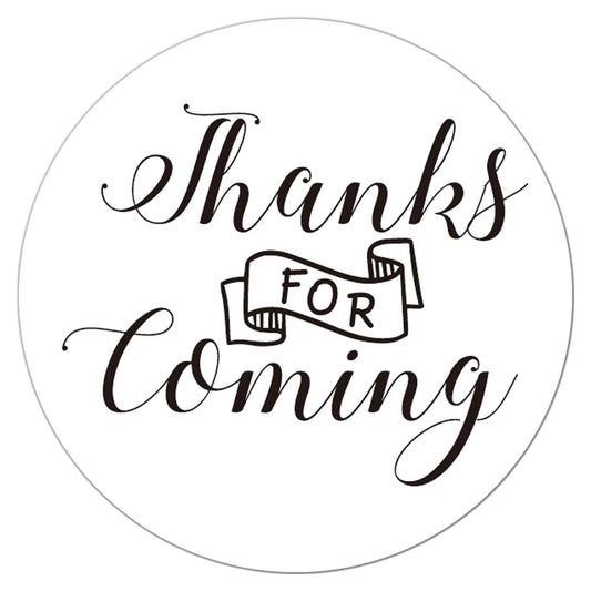 Wedding & Baby Shower Thank You Stickers - 2 Inch Circle Labels, 50 Pack
