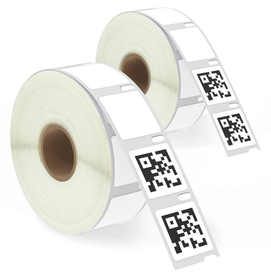 BETCKEY - Compatible DYMO 30332 (1" x 1") Square Multipurpose Labels - Compatible with DYMO Labelwriter 450, 4XL, NOT FIT 550 & 5XL [2 Rolls/1500 Labels] 02-rolls (1500 Labels)
