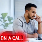 On A Call Neon Sign On a Call Sign for Desk Do Not Disturb Neon Light Sign on call-RED