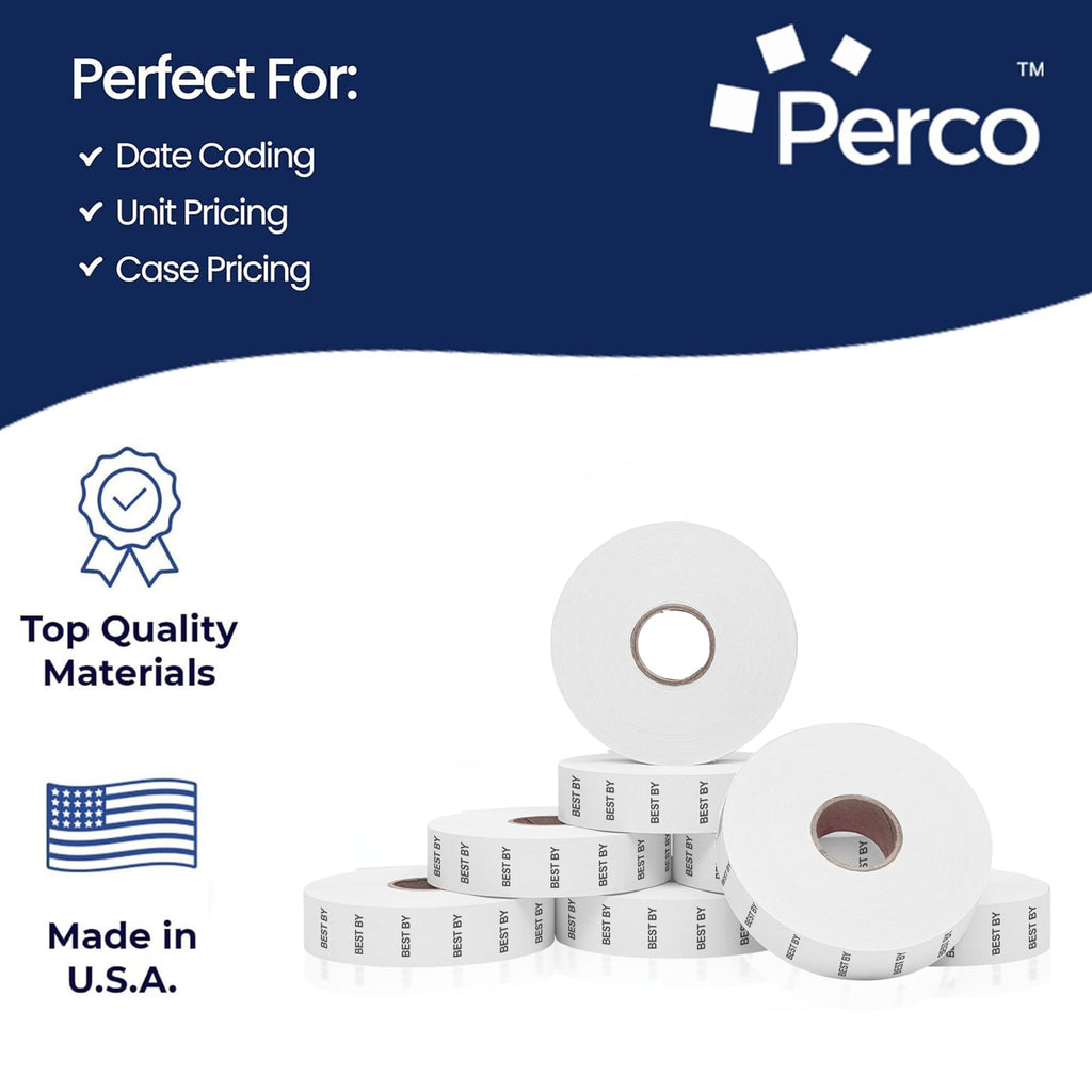 Pricing Labels for Monarch 1136 Best By - 14,000 Labels w/ 8 Rolls Value Pack, 1 Sleeve - Made in USA