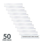 C-Line Self-Adhesive Label Holders, 1/2 x 3, Clear, 50 Pack (87607) 1/2 x 3-Inch