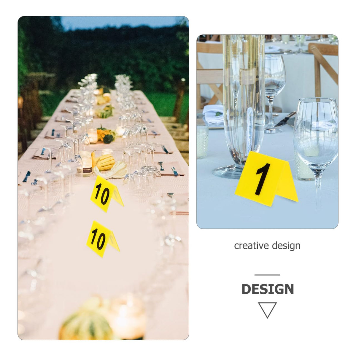 10pcs Evidence Markers Crime Scene Yellow Signage for Crime Scene Decorations Table Number Cards Detective Party Supplies 6.3X5.5X0.2CM