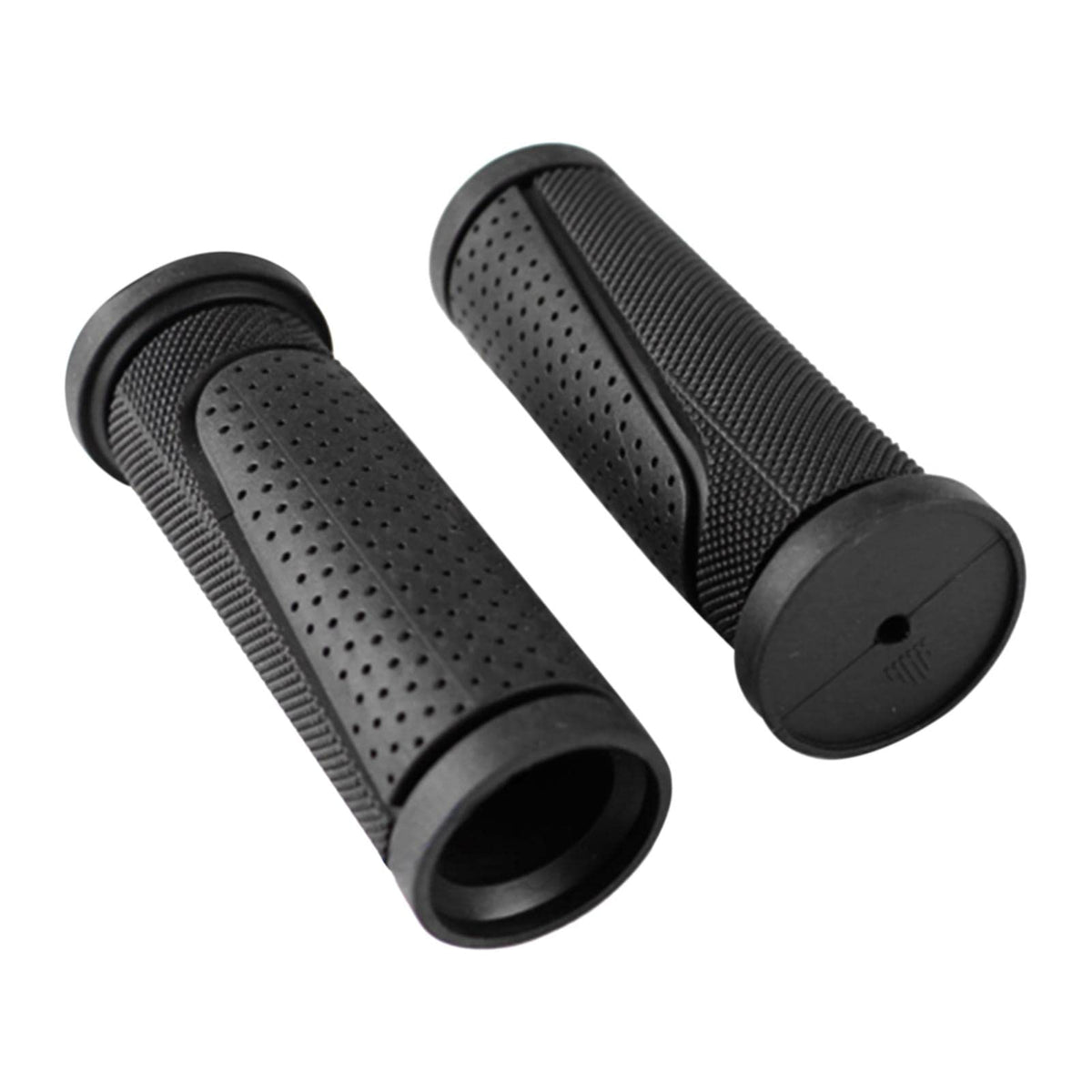 SYCOOVEN Bike Handlebar Grips, Non-Slip Rubber Bicycle Handlebar Grips Comfortable Short Mini Handle G rips Bike G rips (Color:Black) Black