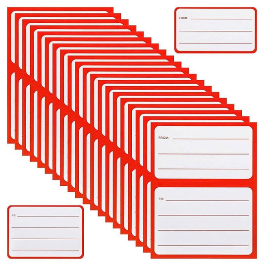 100 Self-Adhesive to/from Address Mailing Labels, Perfect for Boxes, Envelopes, and Shipping (4.5x3.5 Inch).