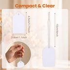 3000Pcs White Price Tags with String 1.77 X 1.1 in String Tags, 250 GSM