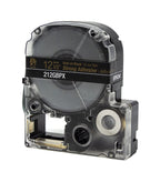 Epson LABELWORKS 212GBPX Label Tape - Gold on Black - 1/2" (12mm), 30ft 12mm