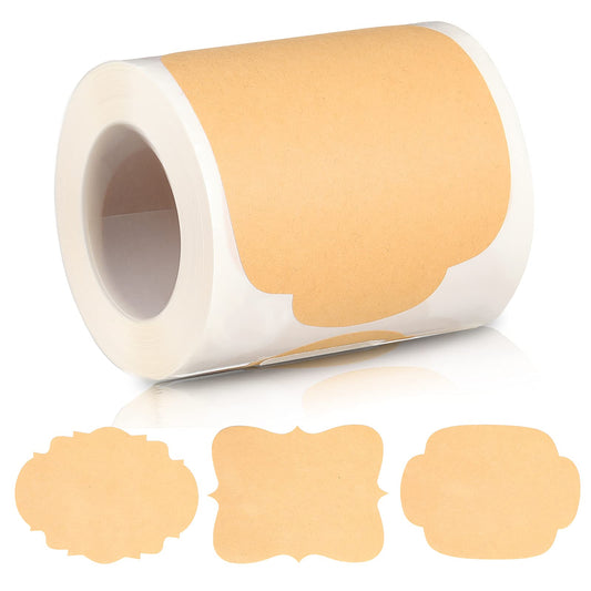 Outus 150 Pcs Christmas Stickers Labels Christmas Stickers for Gifts Blank to and from Xmas Name Label Present Tag Labels for Gift Wrapping Envelope(3 x 4 Inch,Brown) Brown 3 x 4 Inch