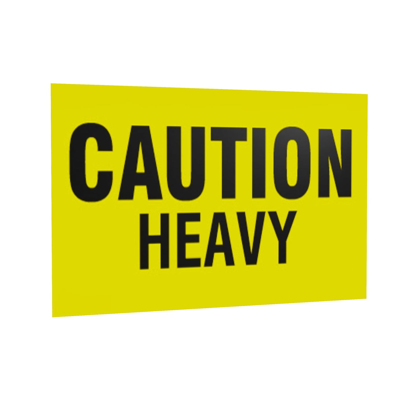 Kenco 3" X 5" Caution Heavy Fluorescent Shipping Label Stickers for Shipping and Packing -500 Adhesive Labels Per Roll 1 PACK