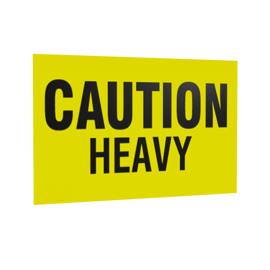 Kenco 3" X 5" Caution Heavy Fluorescent Shipping Label Stickers for Shipping and Packing -500 Adhesive Labels Per Roll 1 PACK