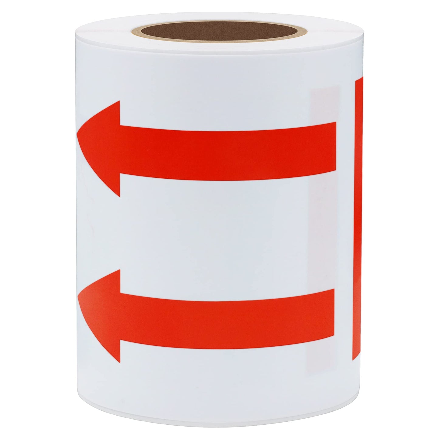 Hybsk 3x5 inch Red Arrows This Side Up Stickers Safe Handling for Shipping and Packing - 100 Adhesive Labels Per Roll (Red)