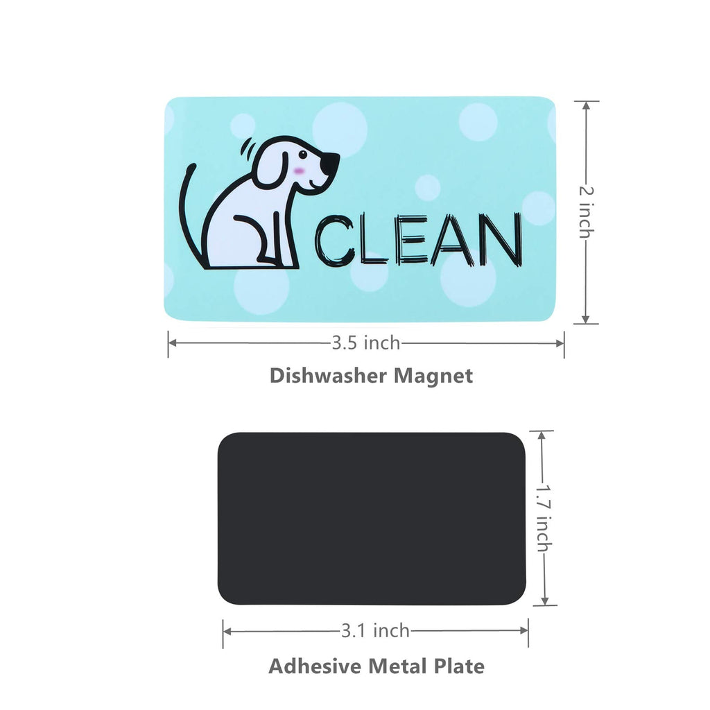MUDOR Dishwasher Magnet Clean Dirty Sign with Strong Magnet,Dog