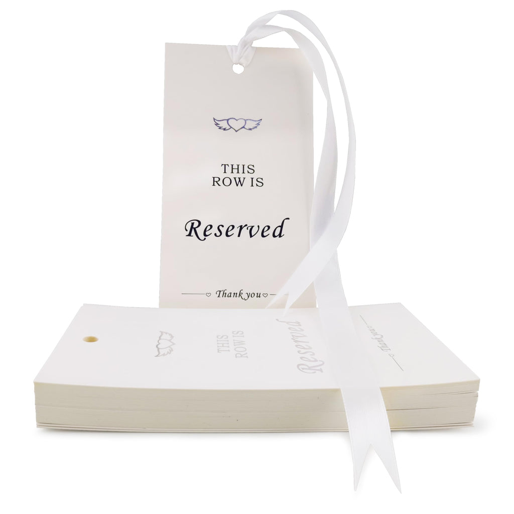 Reserved Seating Signs for Wedding Chairs, 20PCS