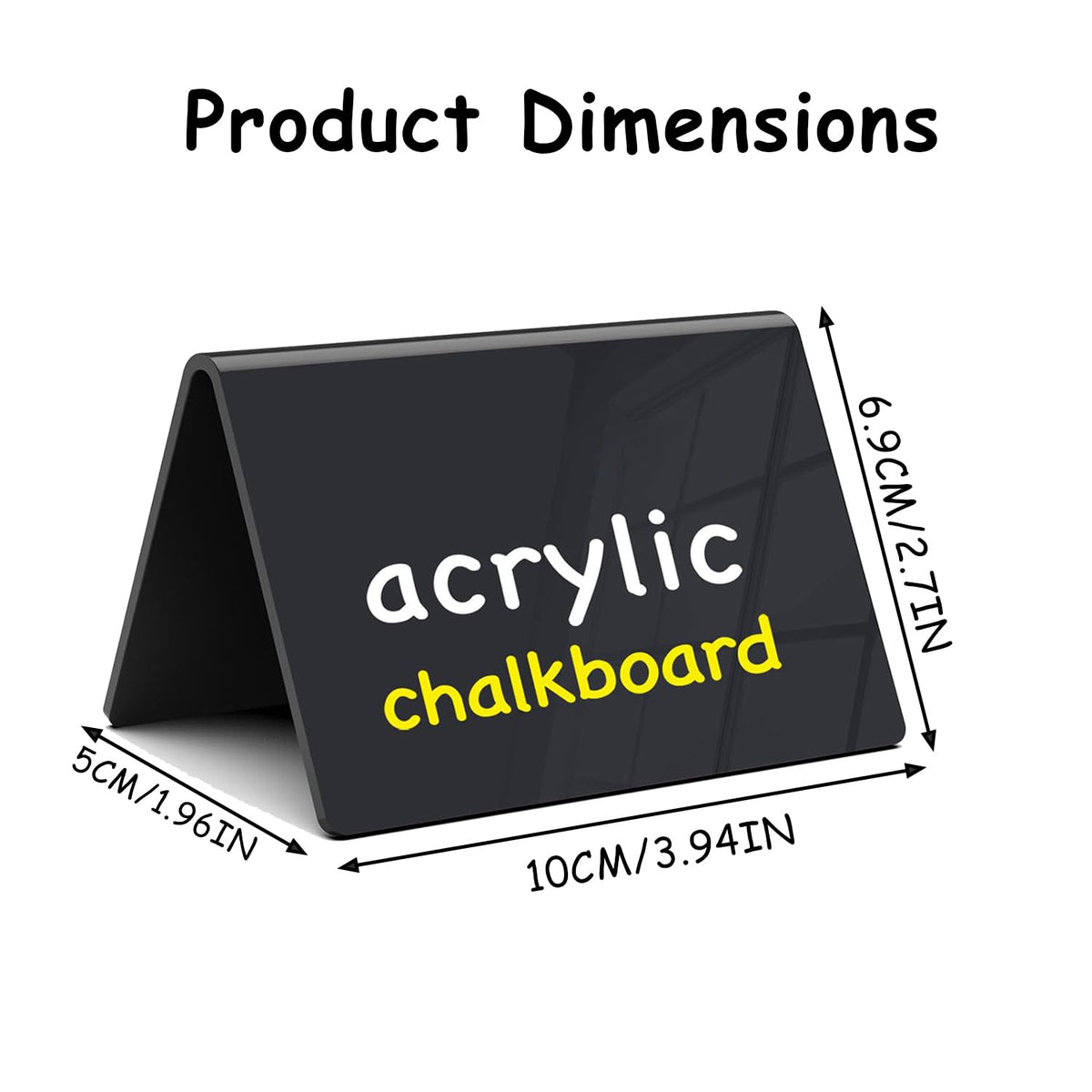 20 Pack Acrylic Chalkboard Signs with 8 Liquid Chalk Markers & 2 Cleaning Cloths, Reusable Double Sided Mini Table Signs