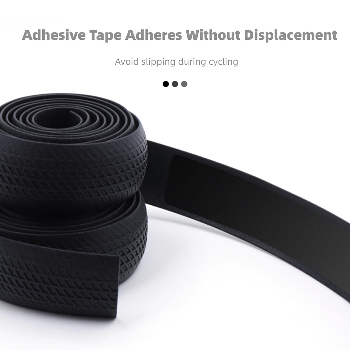Bike Handlebar Tapes, Black, 2 Rolls | Comfortable, Anti-Slip, Damping Sweat Breathable, Soft Touch Silicone, Self-Adhesive