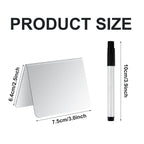 20 Pack Acrylic Mini Chalkboard Sign with Marker Pen Small Chalkboard Sign