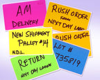 NextDayLabels 500 Rectangle Stickers, Color Coding Labels Roll, (3" x 5") Fluorescent Green