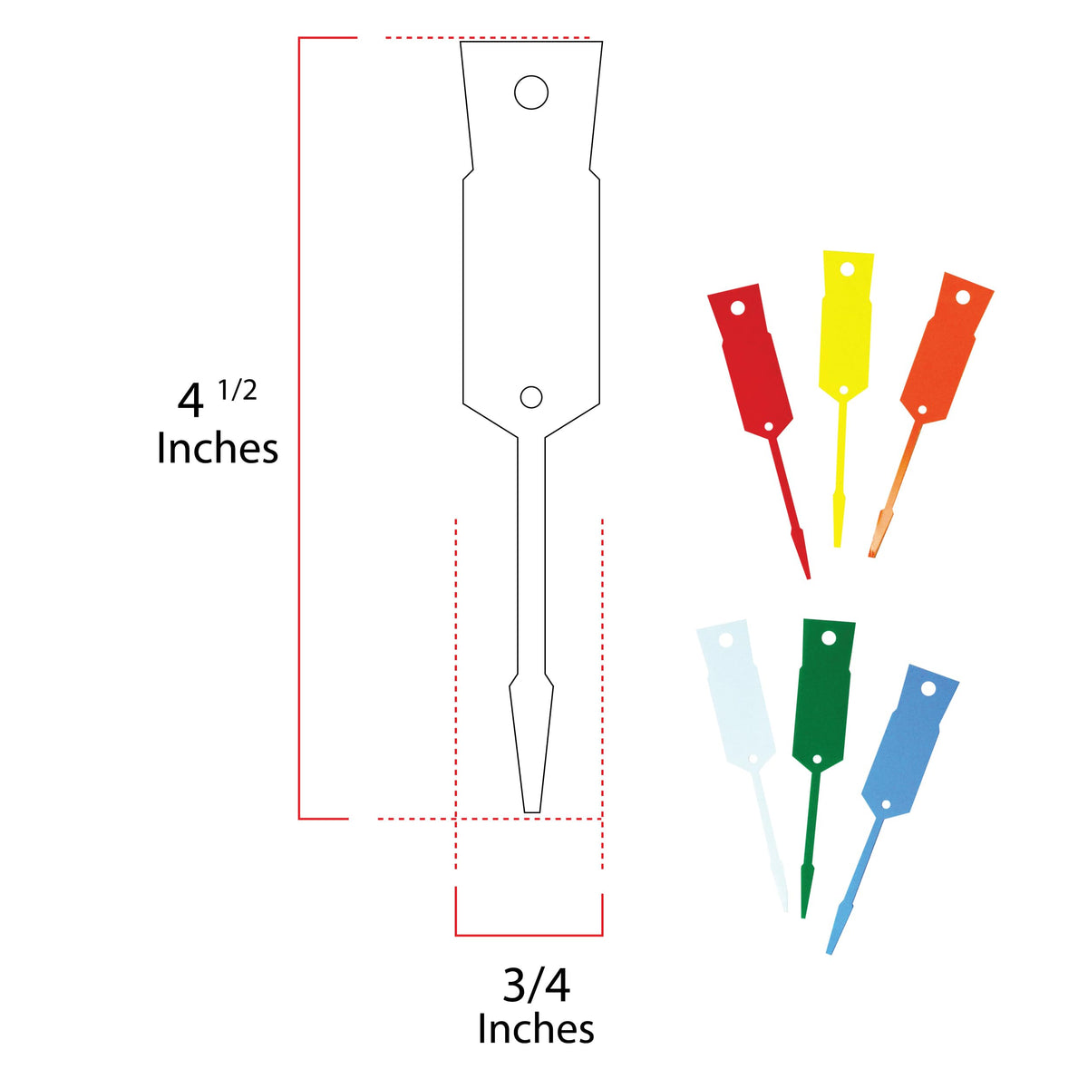 Econo Key Tags – 3/4” x 4.5” – Self-Locking Vinyl – Writable Surface – 1,000 and 2,000 Pack Options – Durable, Easy to Use EZ408 (Red Econo Key Tags EZ408, 2000) Red Econo Key Tags Ez408 1000