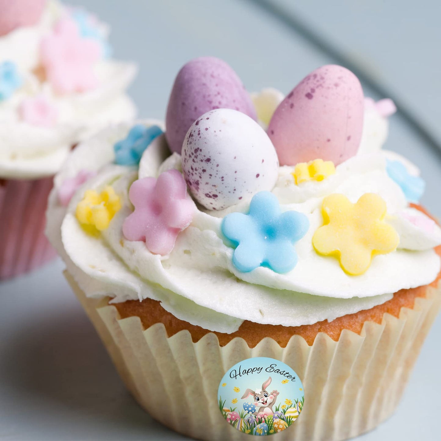 Heyfibro 500 PCS 1.5 Inch Happy Easter Roll Stickers for Small Business, Gift Packing, Cards, Candy Bags, Envelope Seals, Party Supplies (Bunny) Bunny