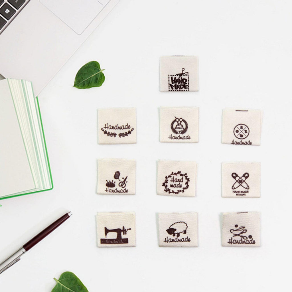 50 Pcs Clothes Cotton Labels Sewing Washable Handmade Garment Clothing for DIY Sewing (#7) #7