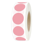 PARLAIM 0.75-inch pink round adhesive color coding circle dot labels on a roll, 1000 stickers for kids and office use